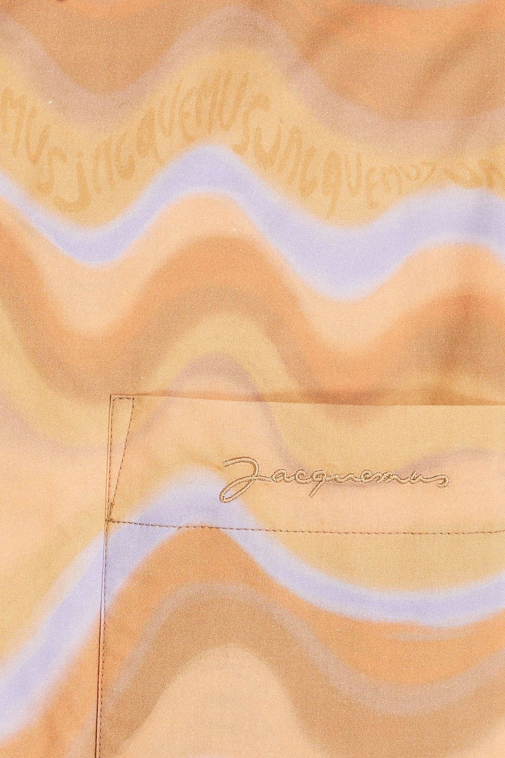 JACQUEMUS قميص خارجي "بولانجيه" من قطن بوبلين مزين بطبعات ومطرّز