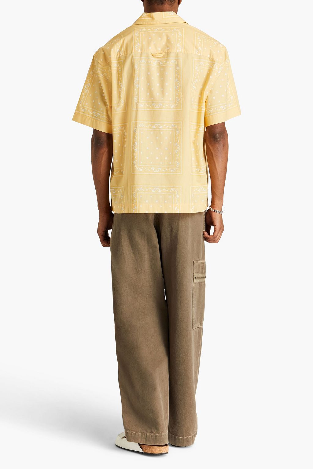 JACQUEMUS Jean printed cotton-poplin shirt