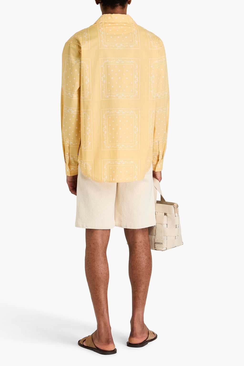 JACQUEMUS قميص Luis من قطن بوبلين مزين بطبعات