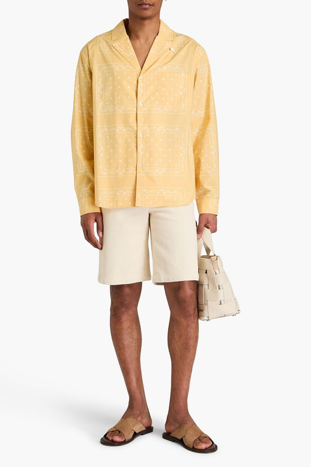JACQUEMUS قميص Luis من قطن بوبلين مزين بطبعات