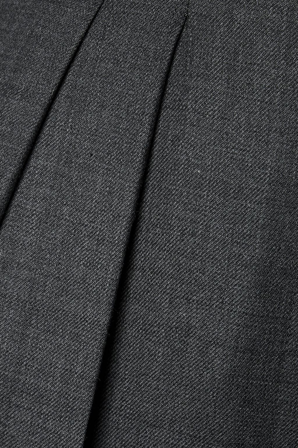 NILI LOTAN Abella pleated wool-twill straight-leg pants