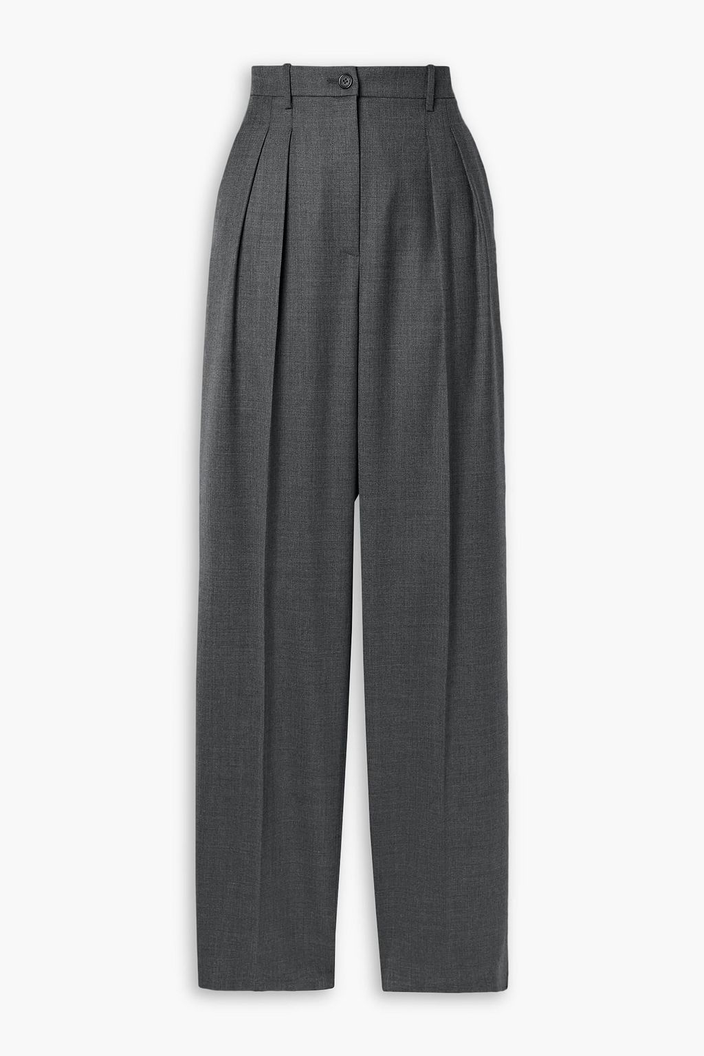 NILI LOTAN Abella pleated wool twill straight leg pants THE OUTNET