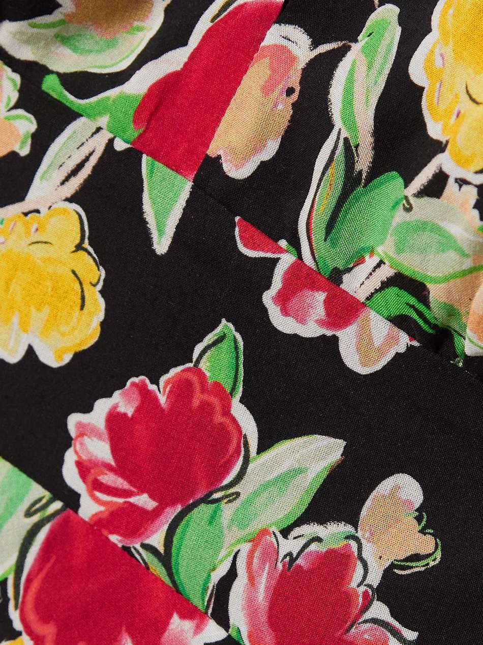 marisa tie-detailed floral-print crepe de chine midi dress