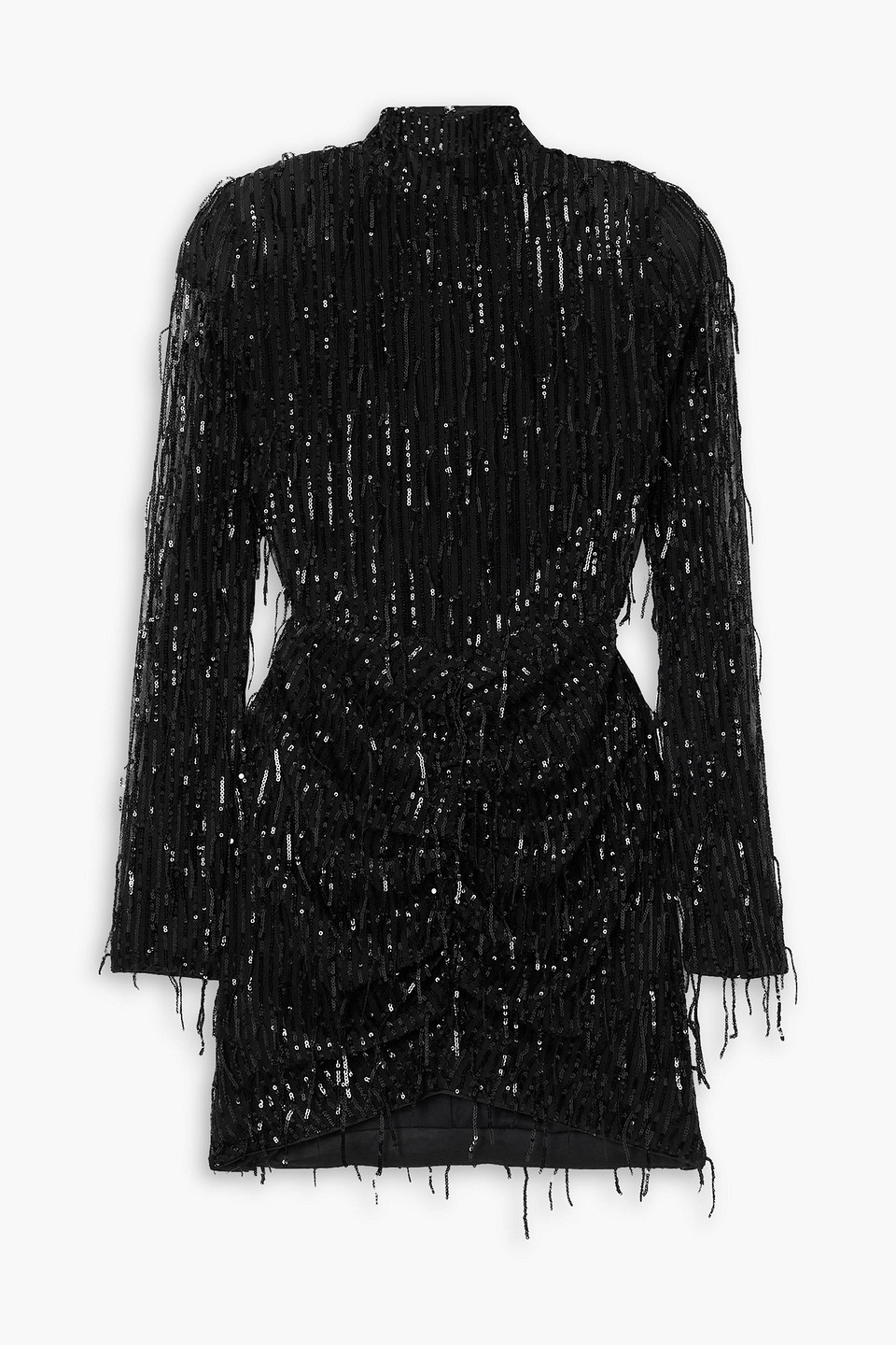 Rotate Birger Christensen Sequined Minidress In Black