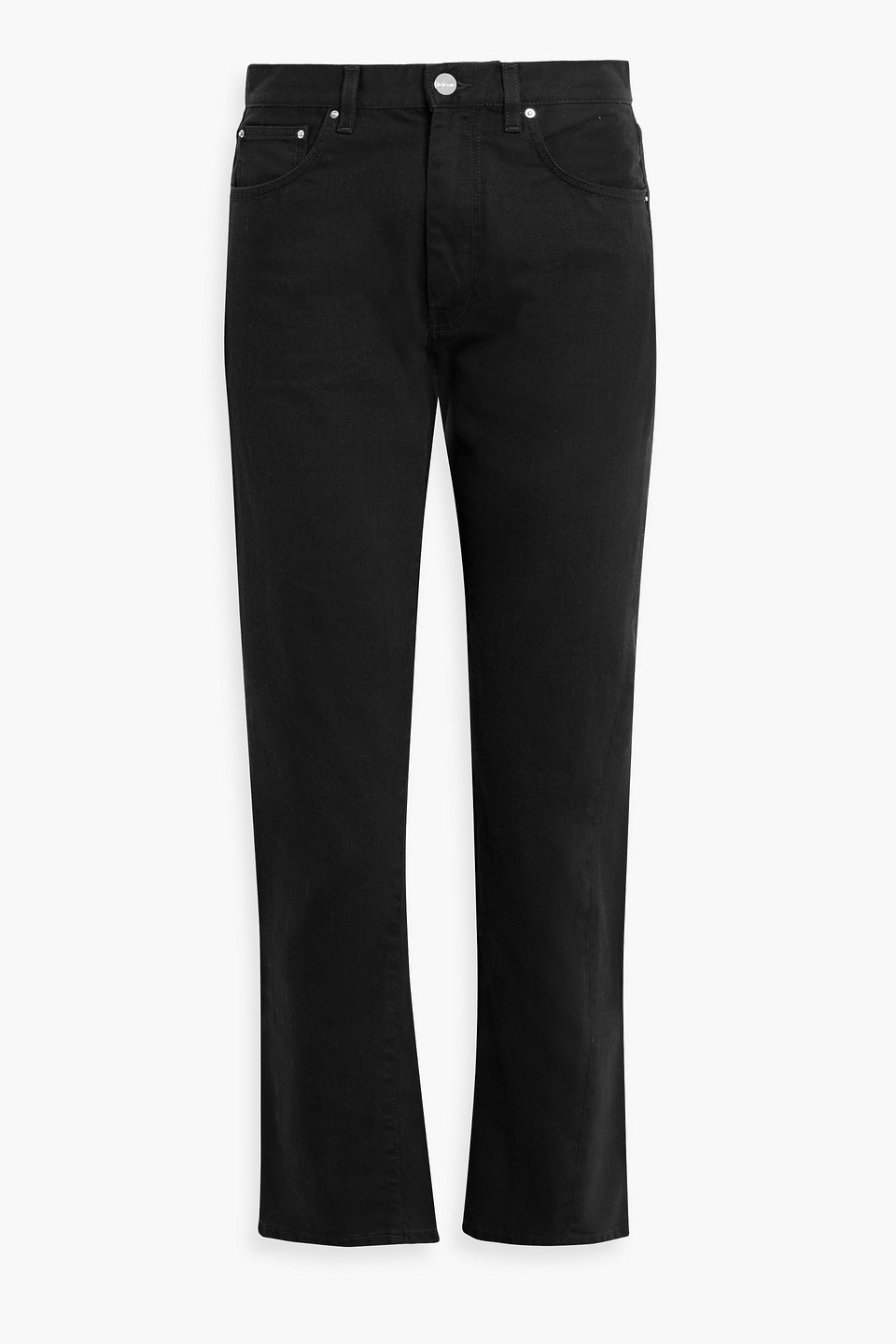 Totême High-rise Straight-leg Jeans In Black