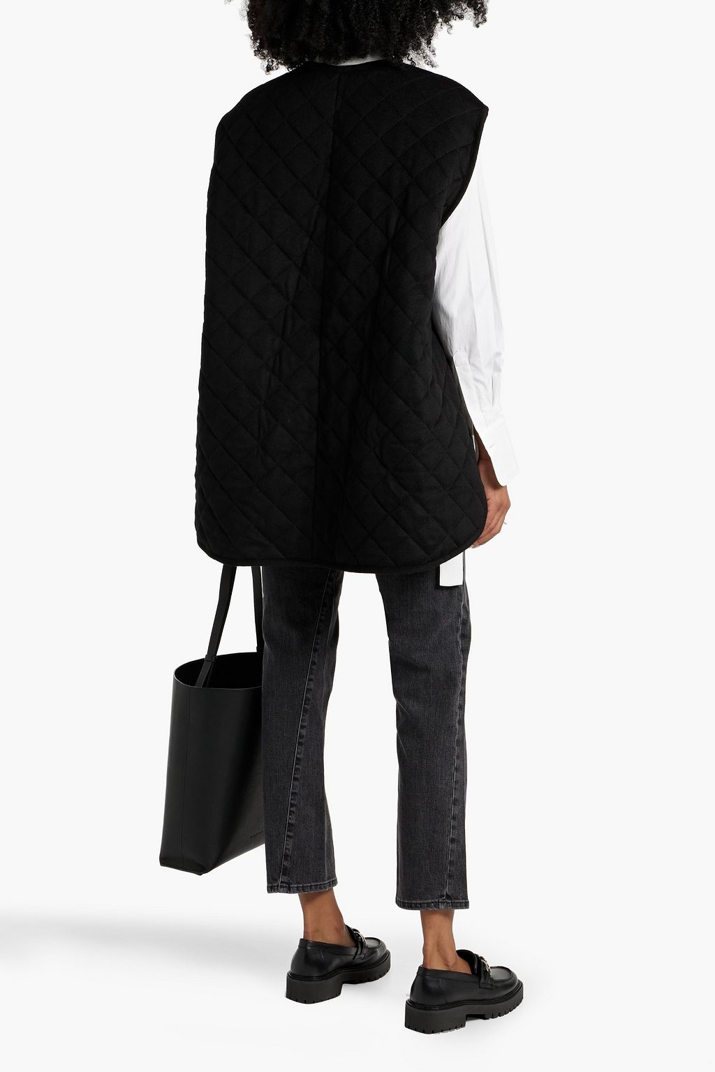 TOTEME Quilted wool-felt vest