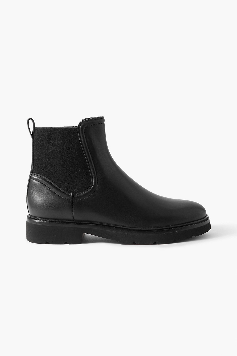 Vince Rue Leather Chelsea Boots In Black
