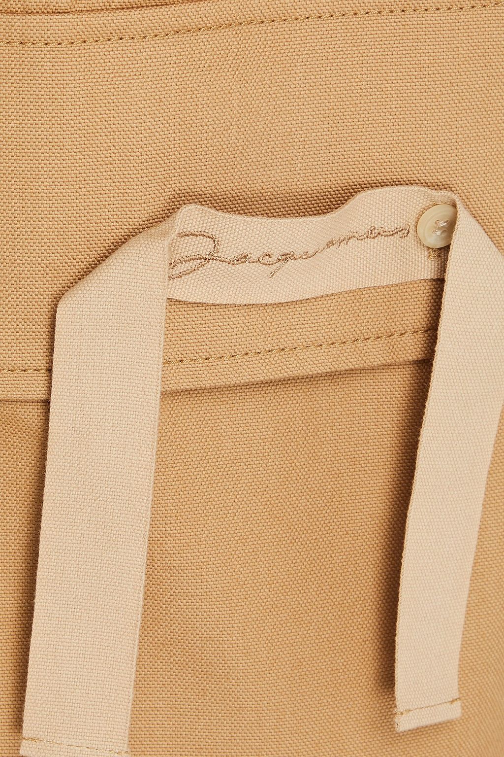 JACQUEMUS Holhado embroidered cotton-canvas hooded jacket