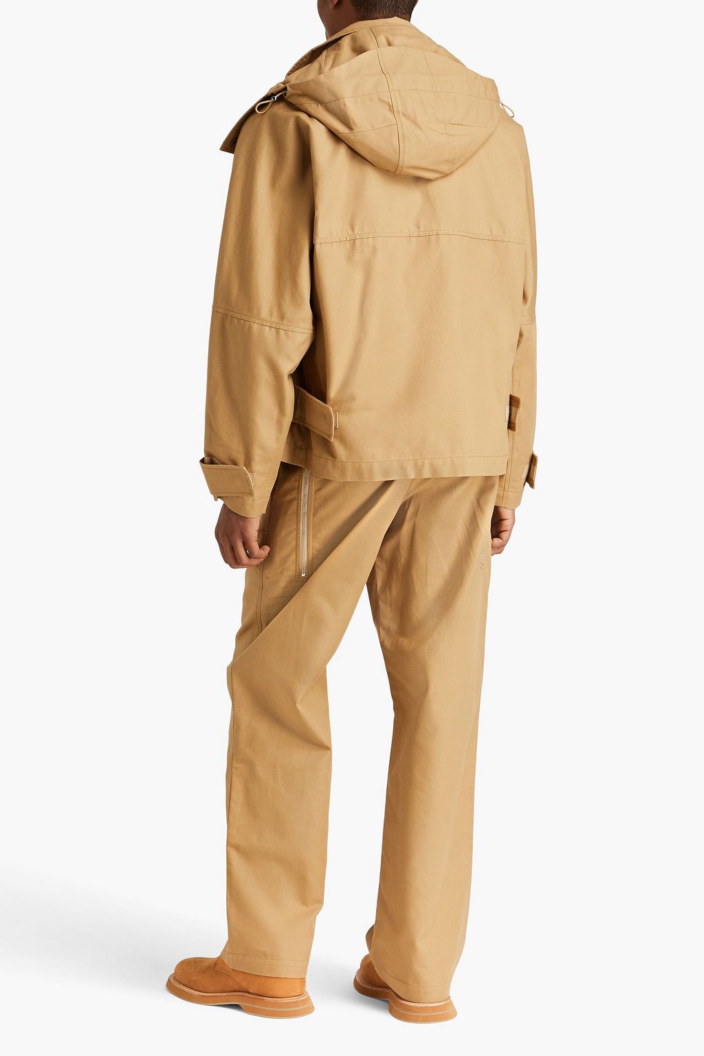 JACQUEMUS Holhado embroidered cotton-canvas hooded jacket
