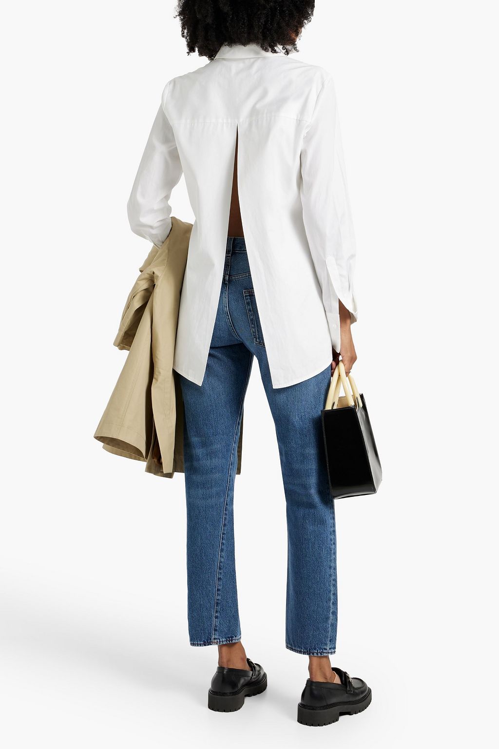 TOTEME High-rise straight-leg jeans