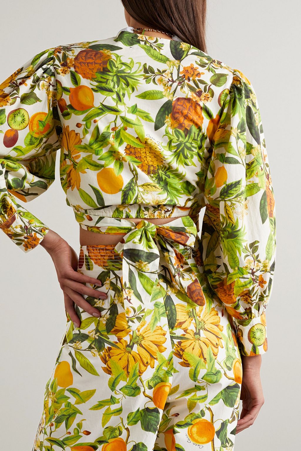 CARA CARA Angela printed cotton-poplin blouse