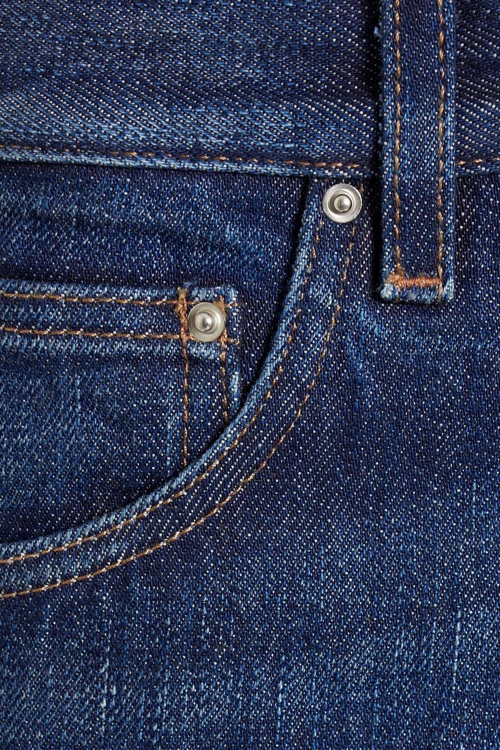 TOTEME Cropped high-rise straight-leg jeans