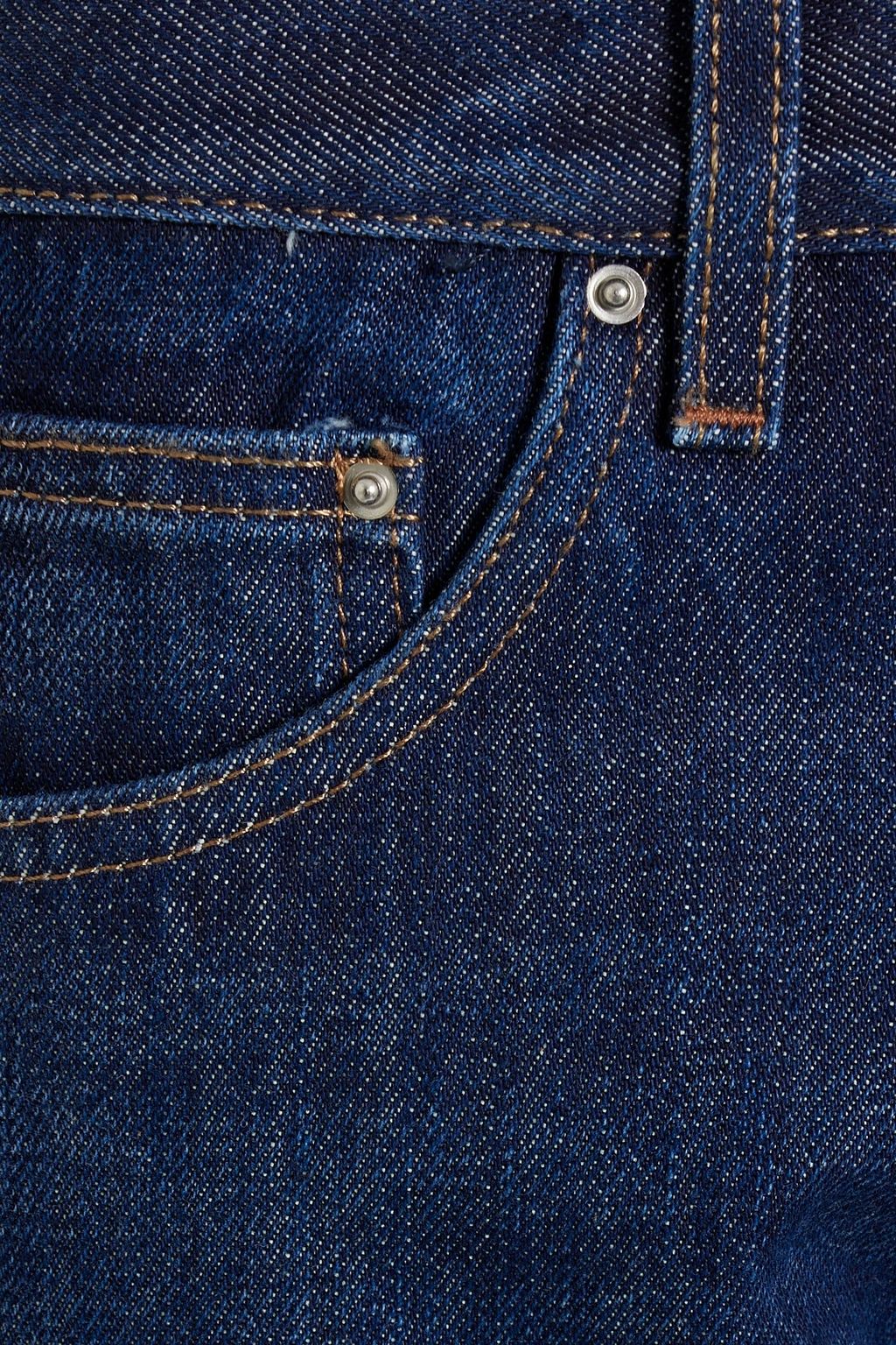 TOTEME Cropped high-rise straight-leg jeans