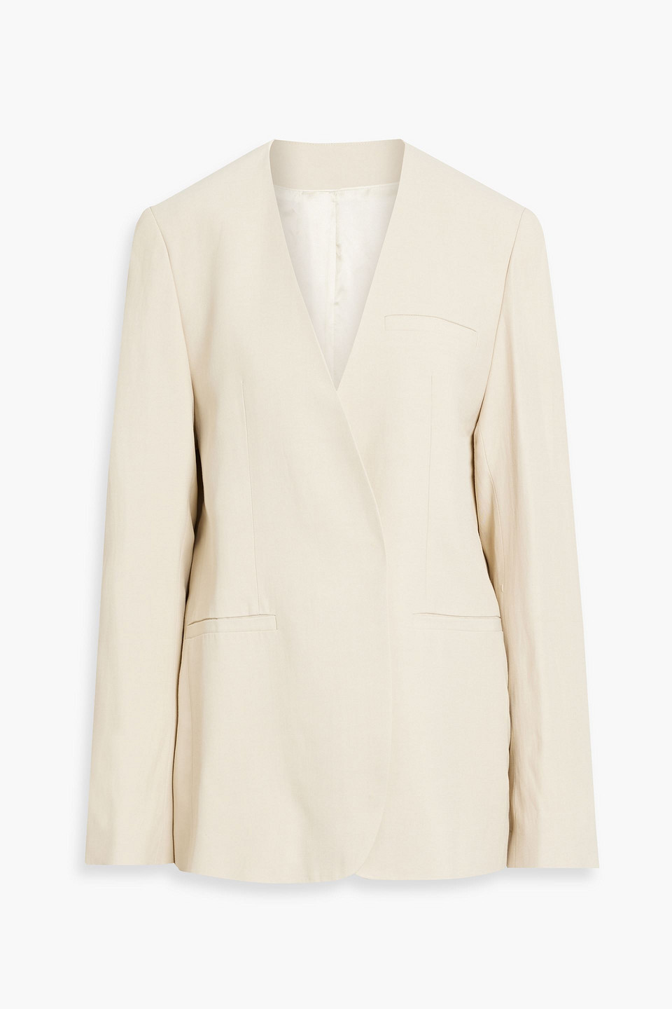 Totême Twill Blazer In Beige