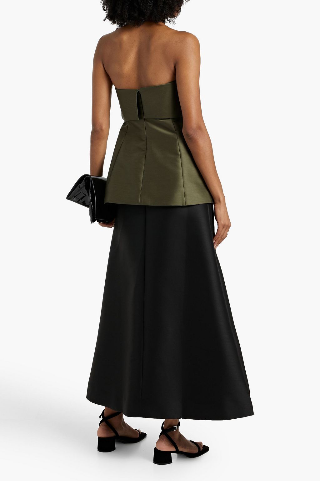 TOTEME Strapless sateen top