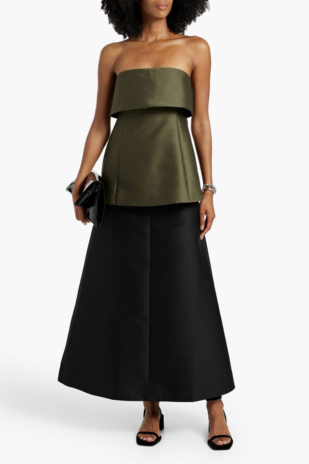 TOTEME Strapless sateen top