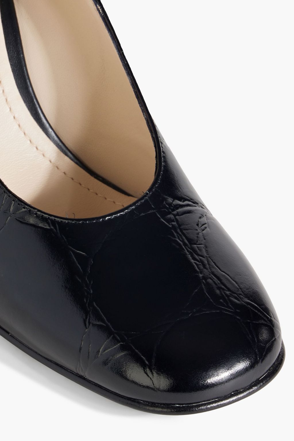 TOD'S Croc-effect leather pumps