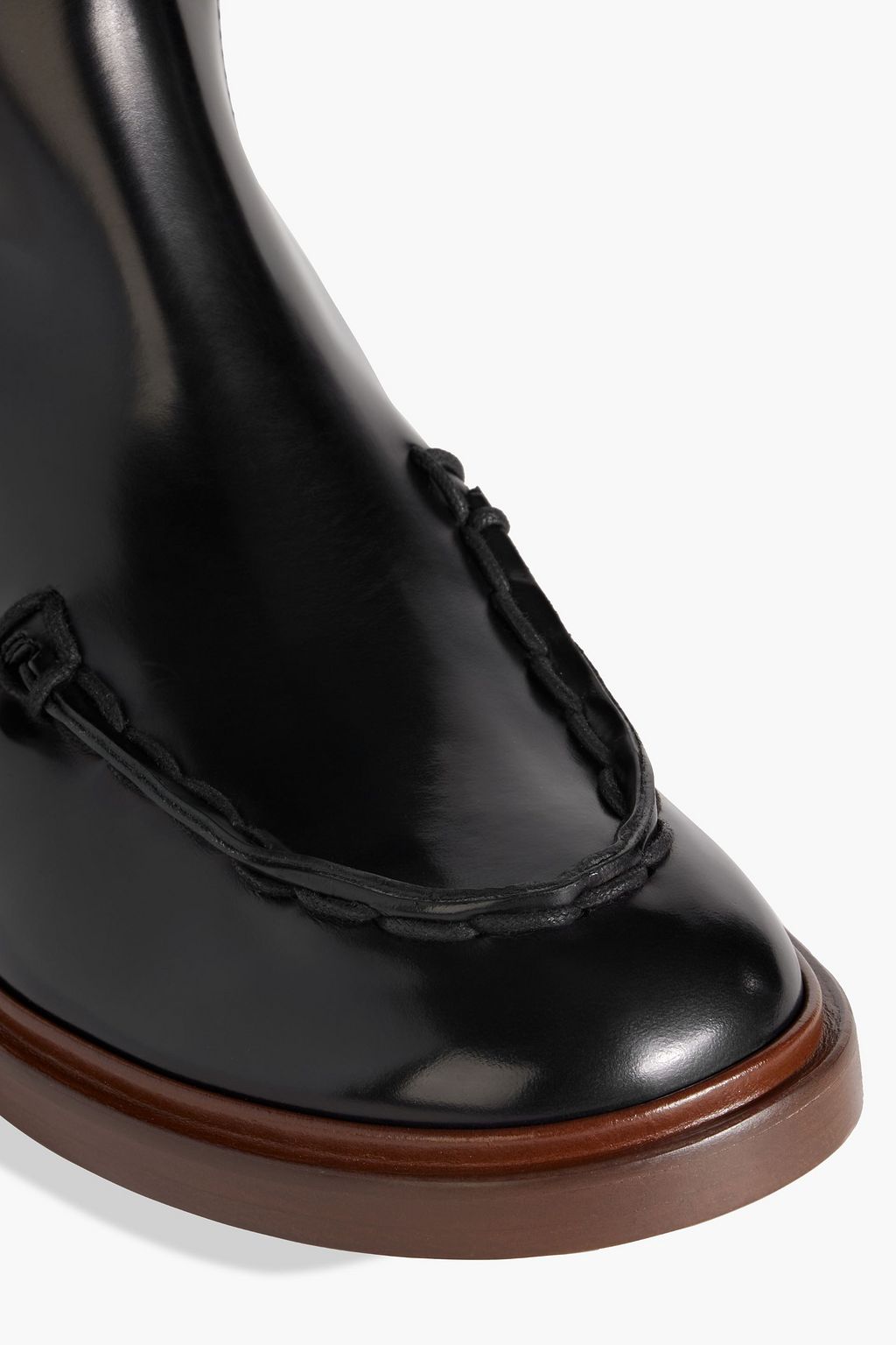 TOD'S Glossed-leather Chelsea boots