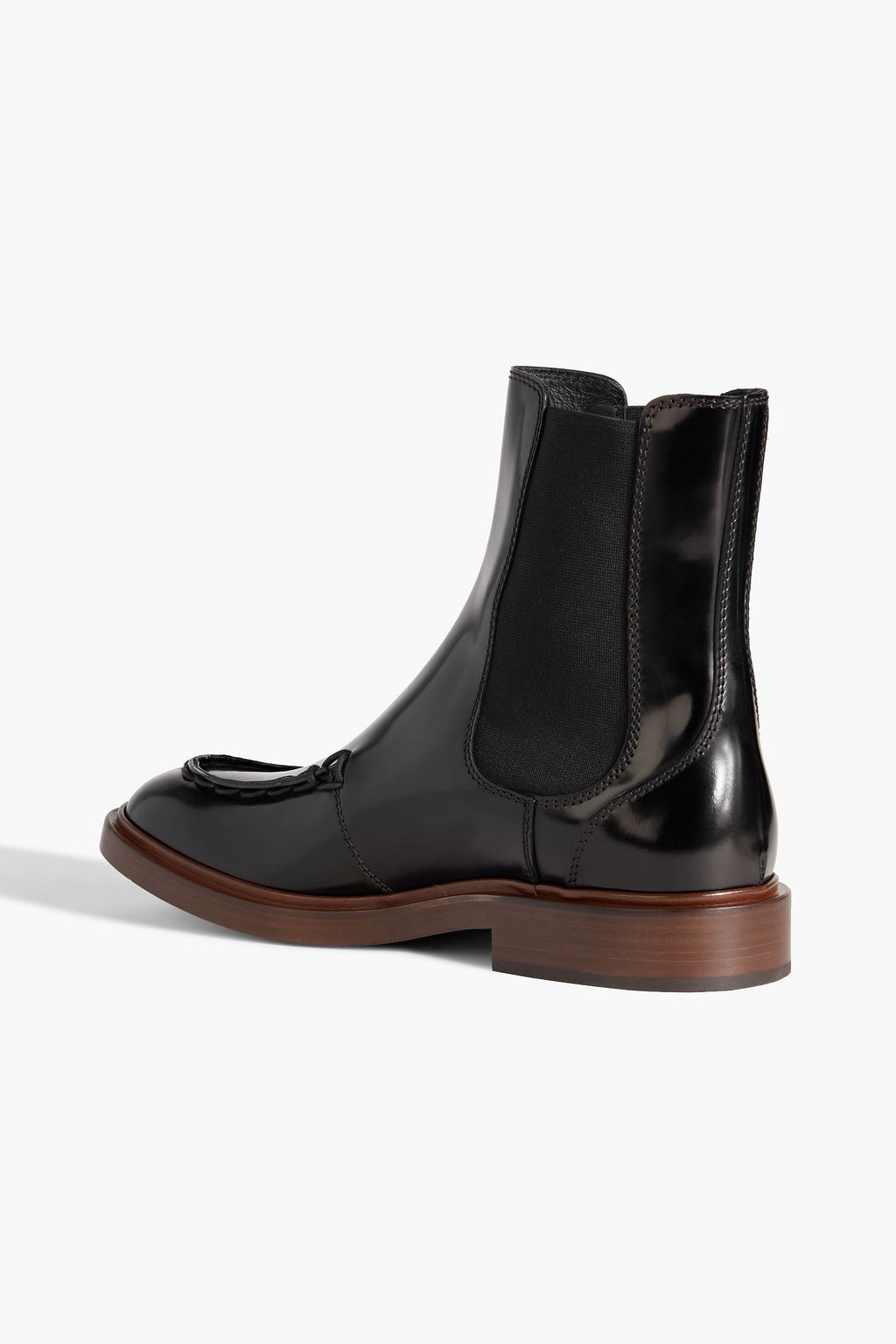 TOD'S Glossed-leather Chelsea boots