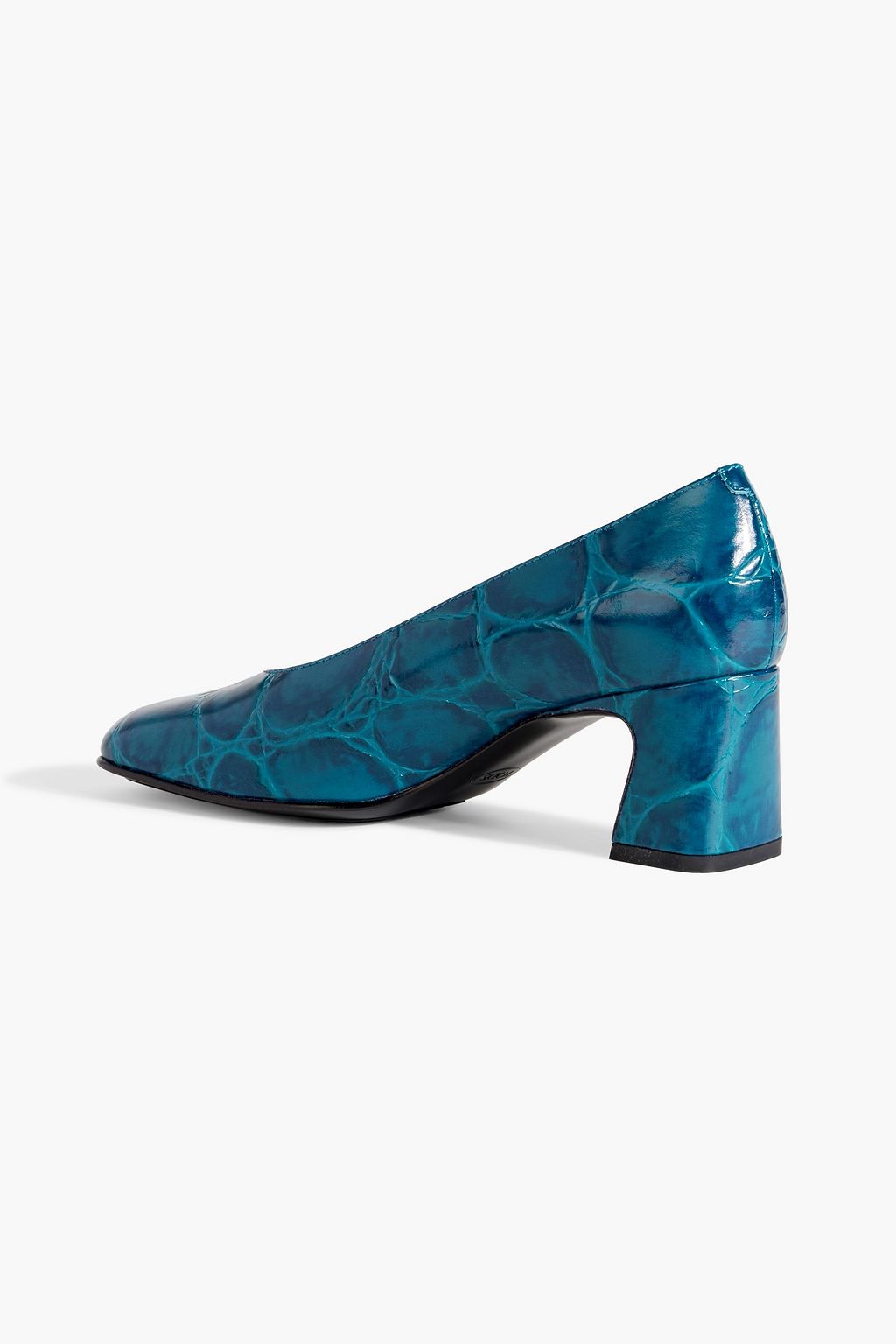 TOD'S Croc-effect leather pumps