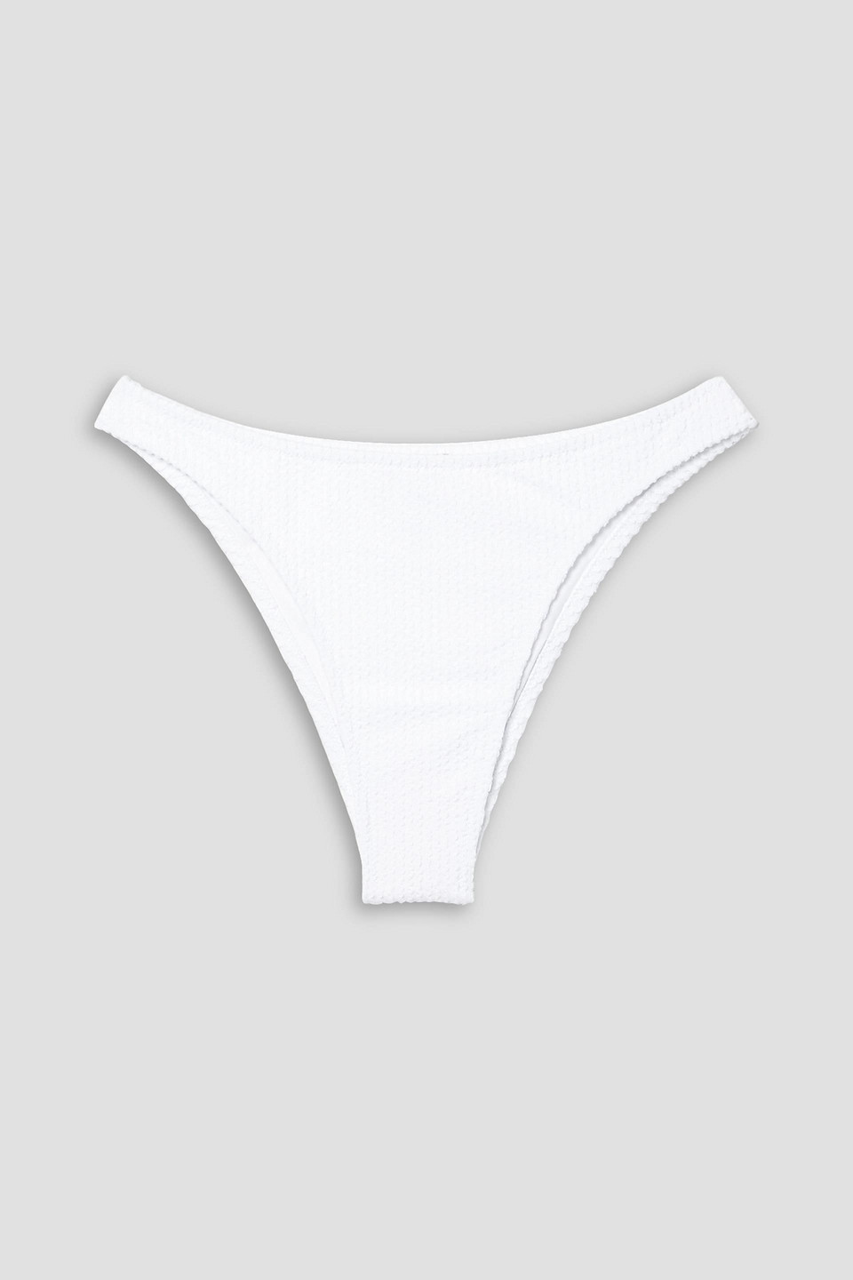 Fisch Capitale Seersucker Bikini Briefs In White
