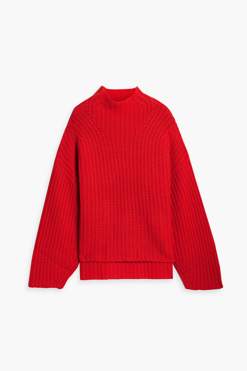 LOULOU STUDIO BERA OVERSIZED RIBBED CASHMERE TURTLENECK SWEATER