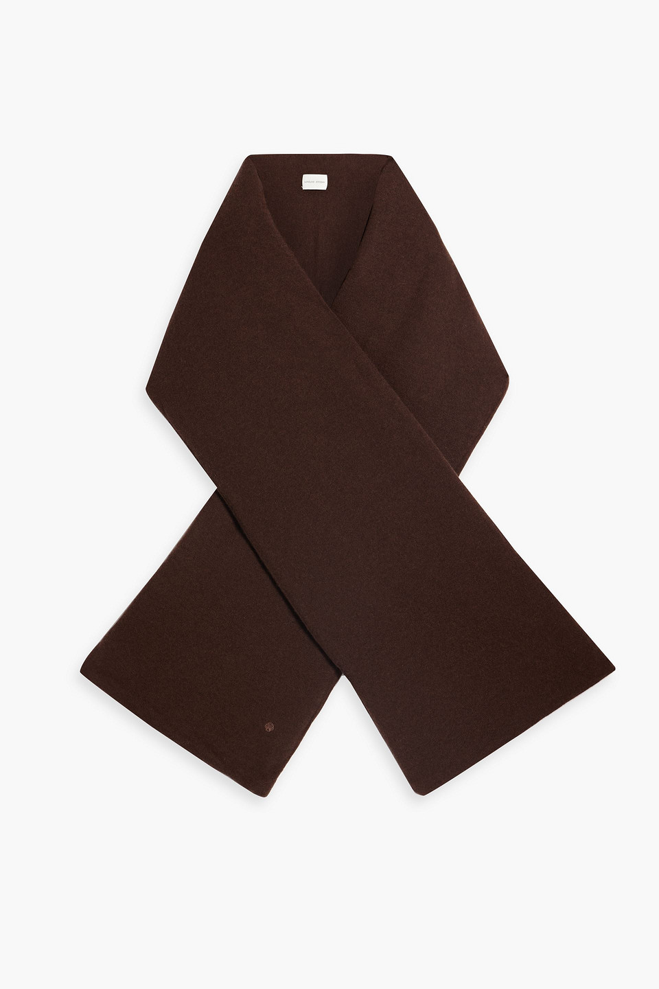 Loulou Studio Padded Cashmere Scarf In Chocolate