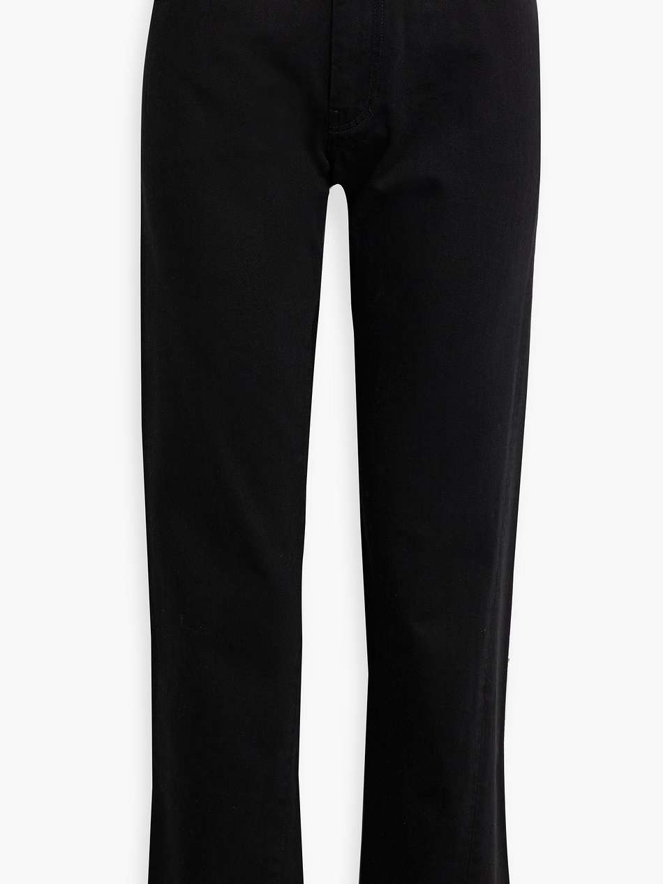 high-rise straight-leg jeans