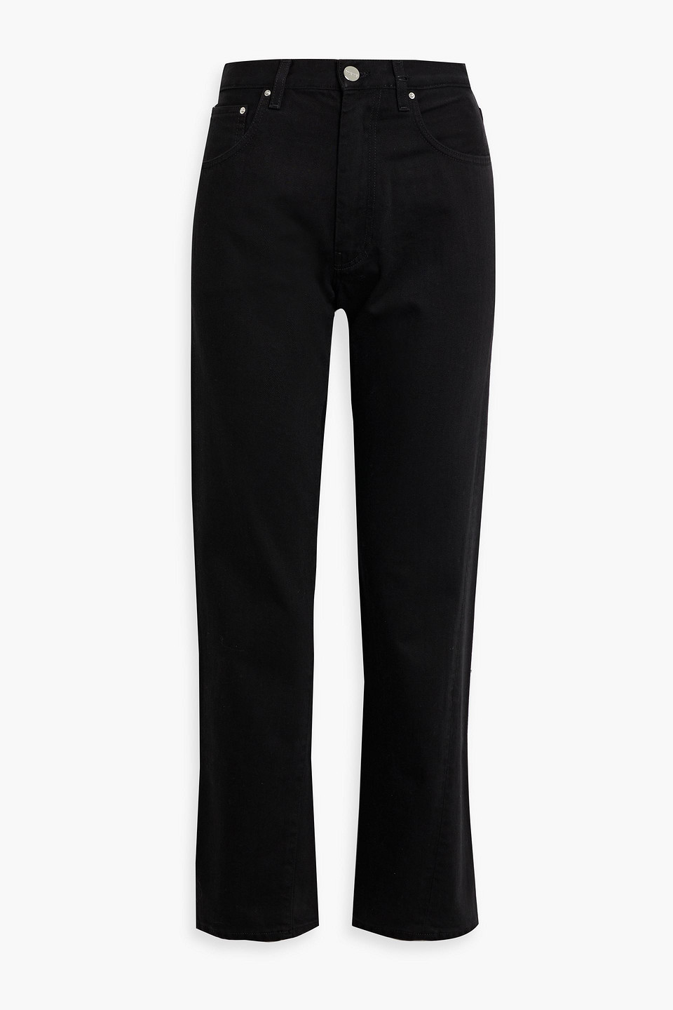 Totême High-rise Straight-leg Jeans In Black