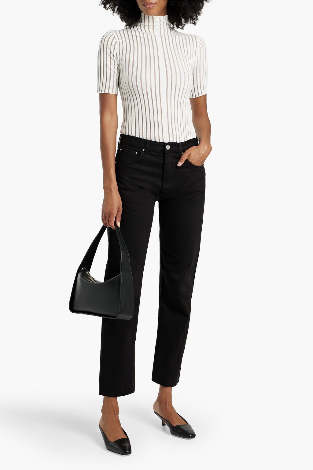 TOTEME High-rise straight-leg jeans