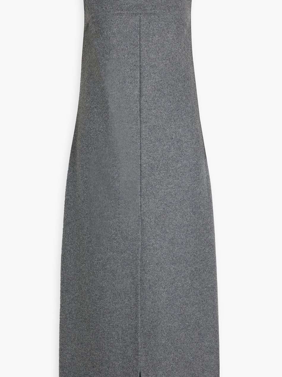 sotra wool-blend felt midi dress