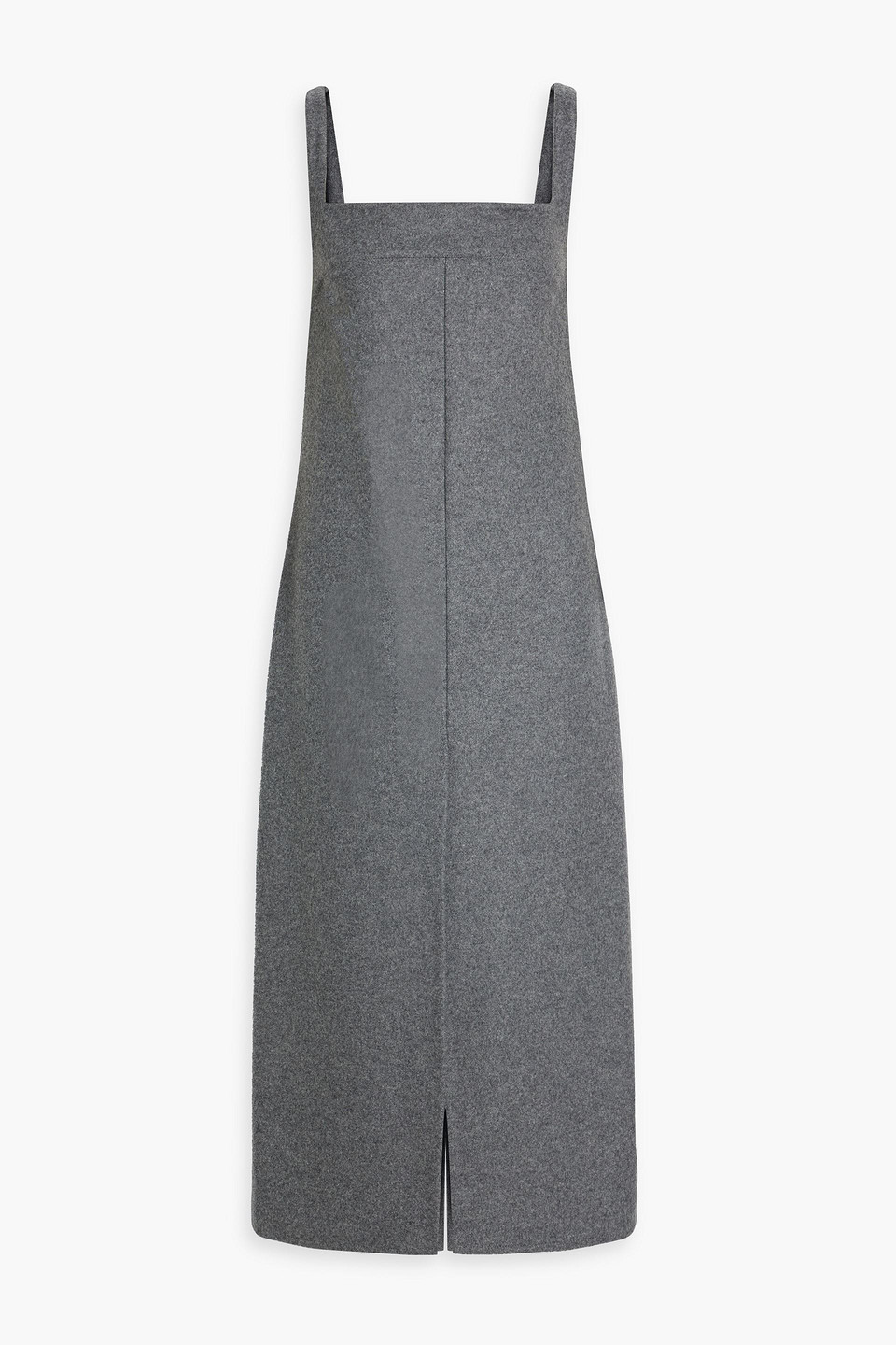 Loulou Studio Sotra Wool-blend Felt Midi Dress In Anthracite