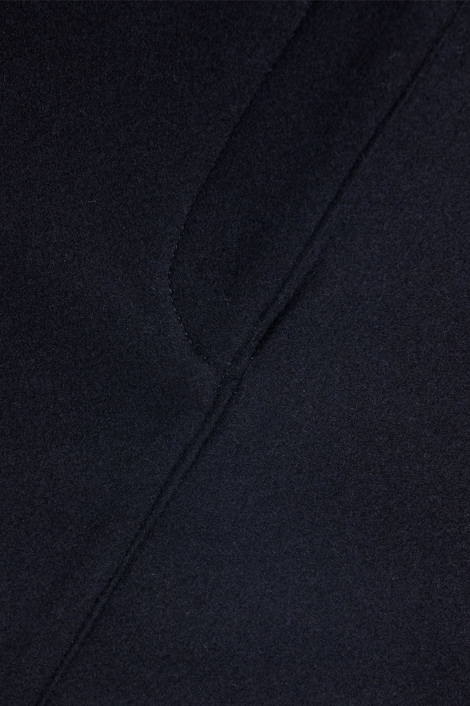 Shop Loulou Studio Moja Brushed Wool-blend Felt Mini Skirt In Navy