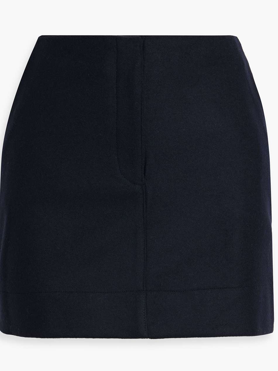 moja brushed wool-blend felt mini skirt