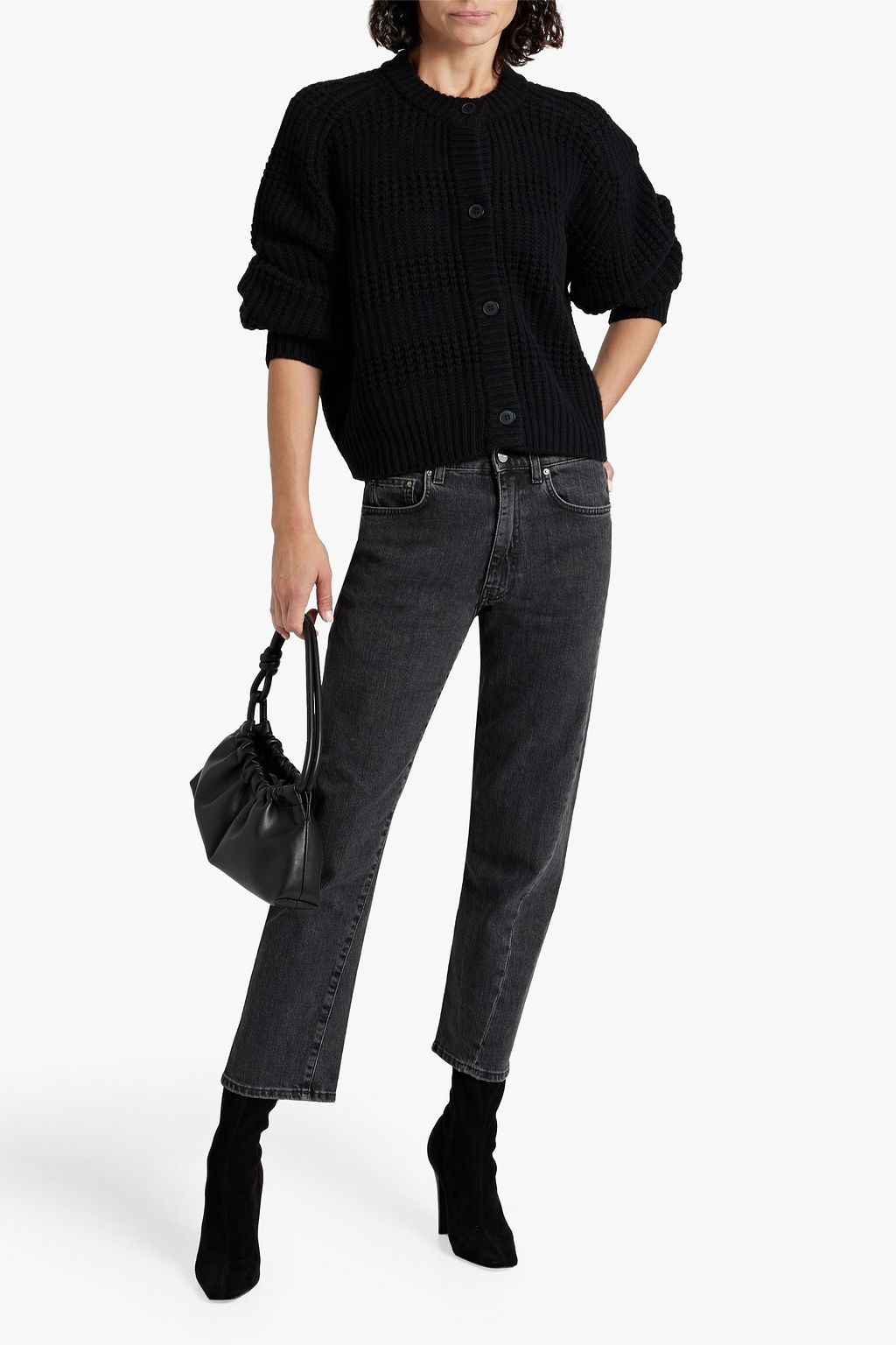 LOULOU STUDIO Alsta ribbed cashmere cardigan