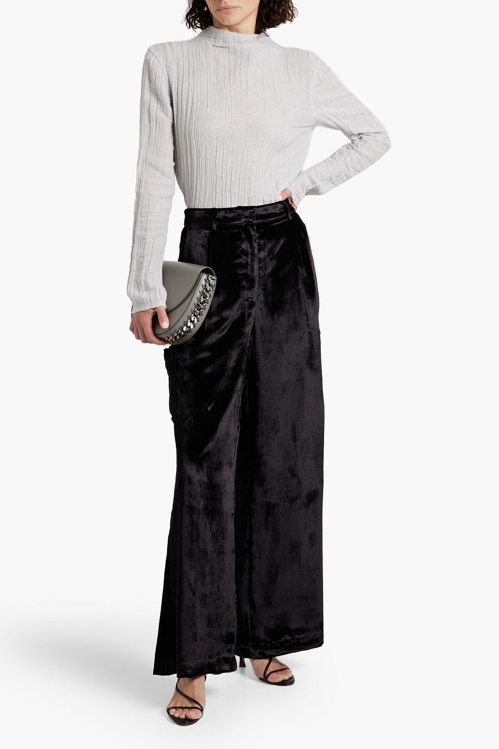 LOULOU STUDIO Luli velvet cargo pants