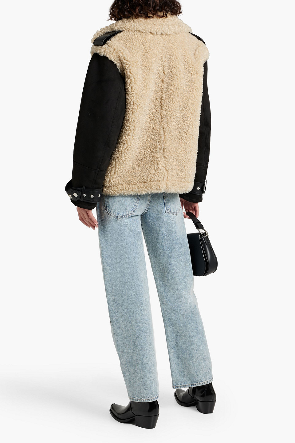 STAND STUDIO MEARA FAUX SHEARLING JACKET