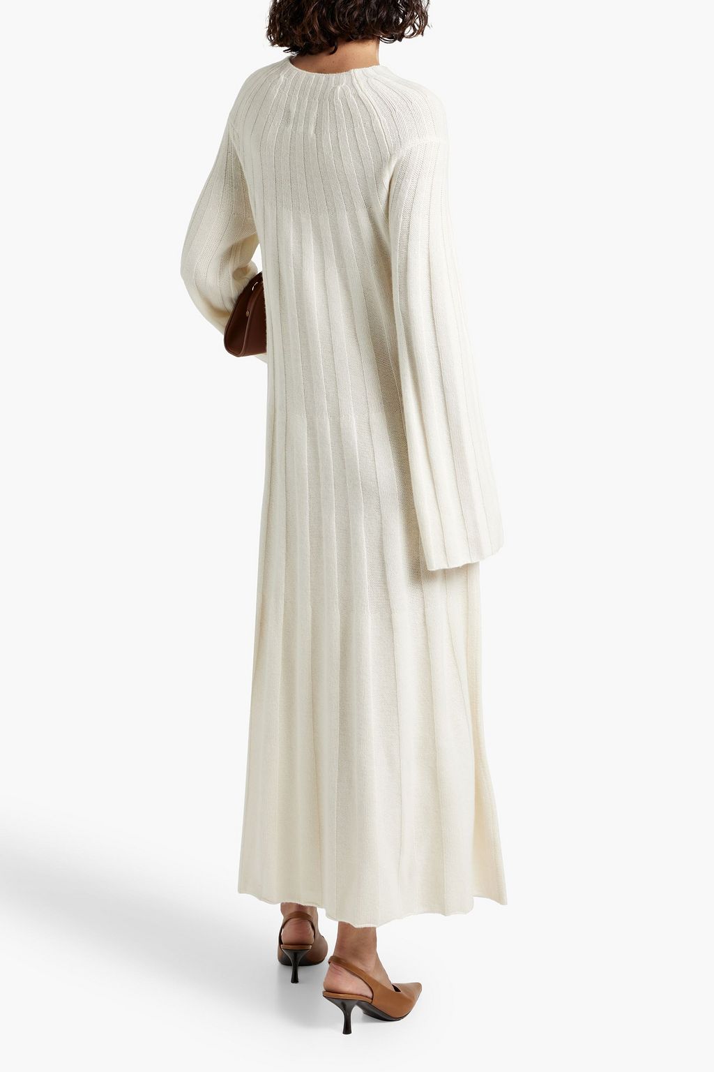LOULOU STUDIO Ribbed cashmere midi dress