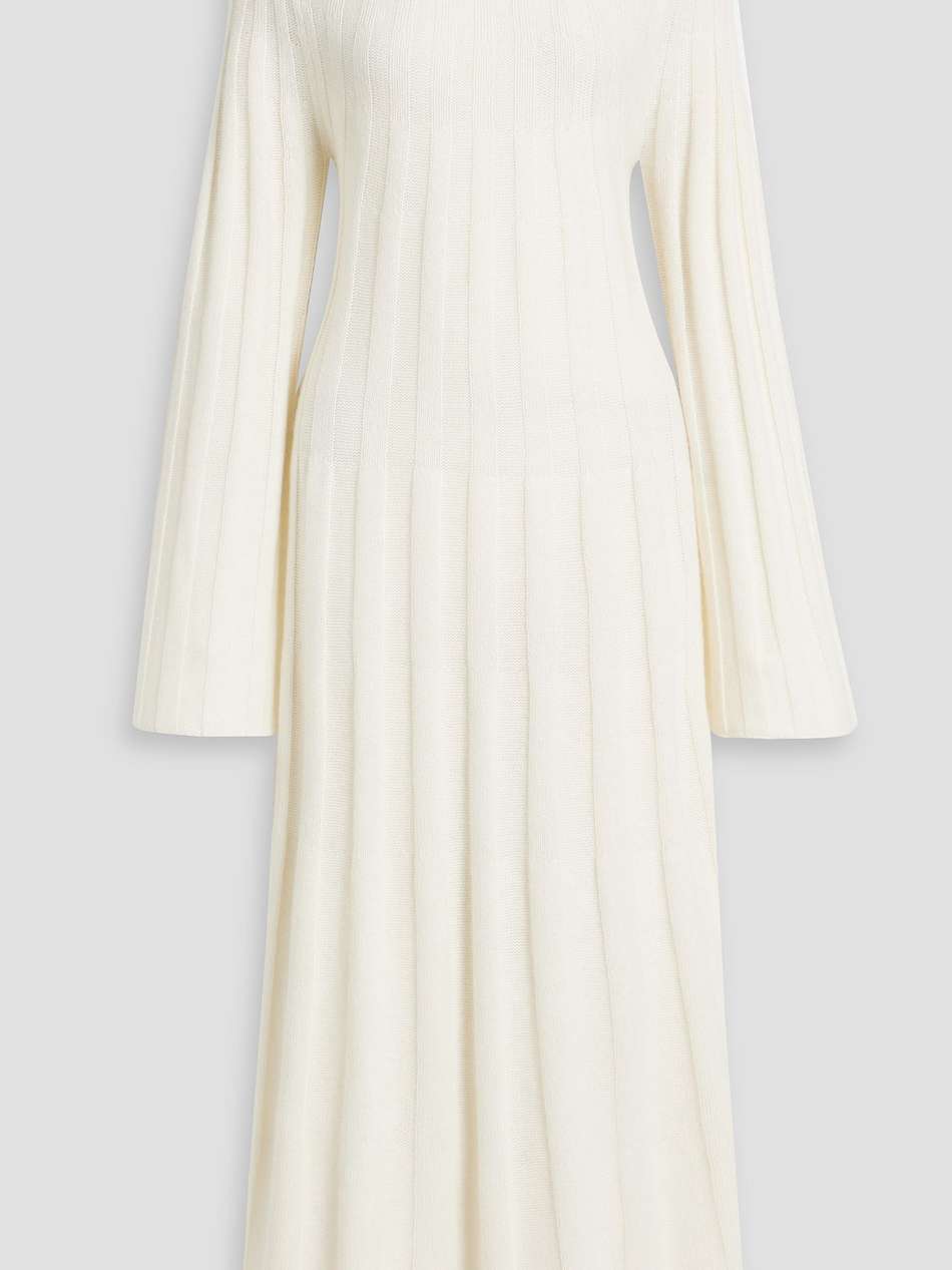 gossa ribbed cashmere maxi dress