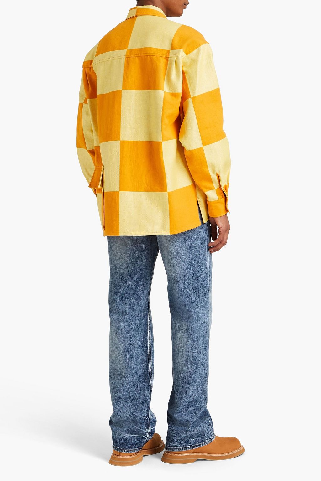 JACQUEMUS Tecido checked cotton-blend overshirt