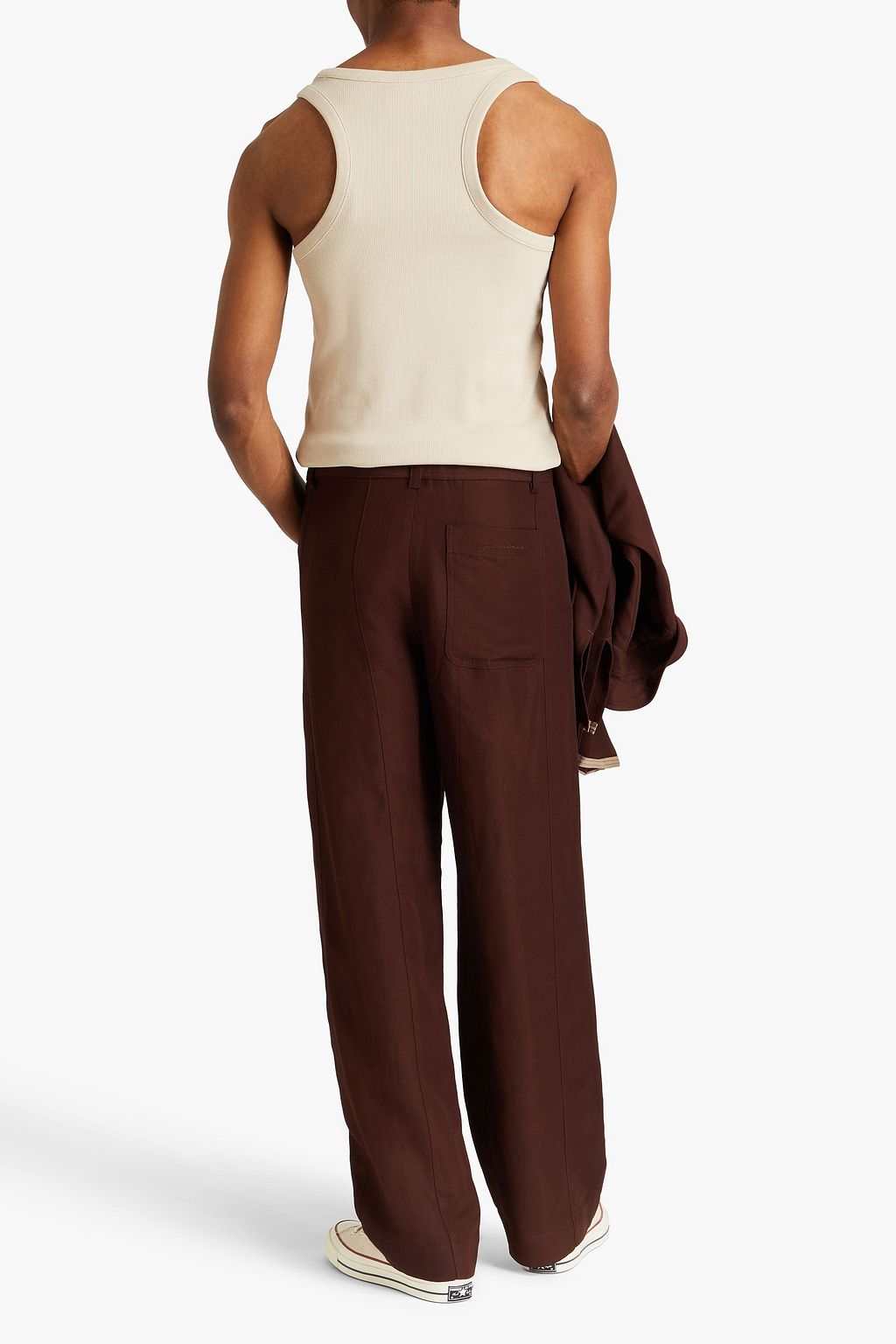 JACQUEMUS Meio embroidered twill pants