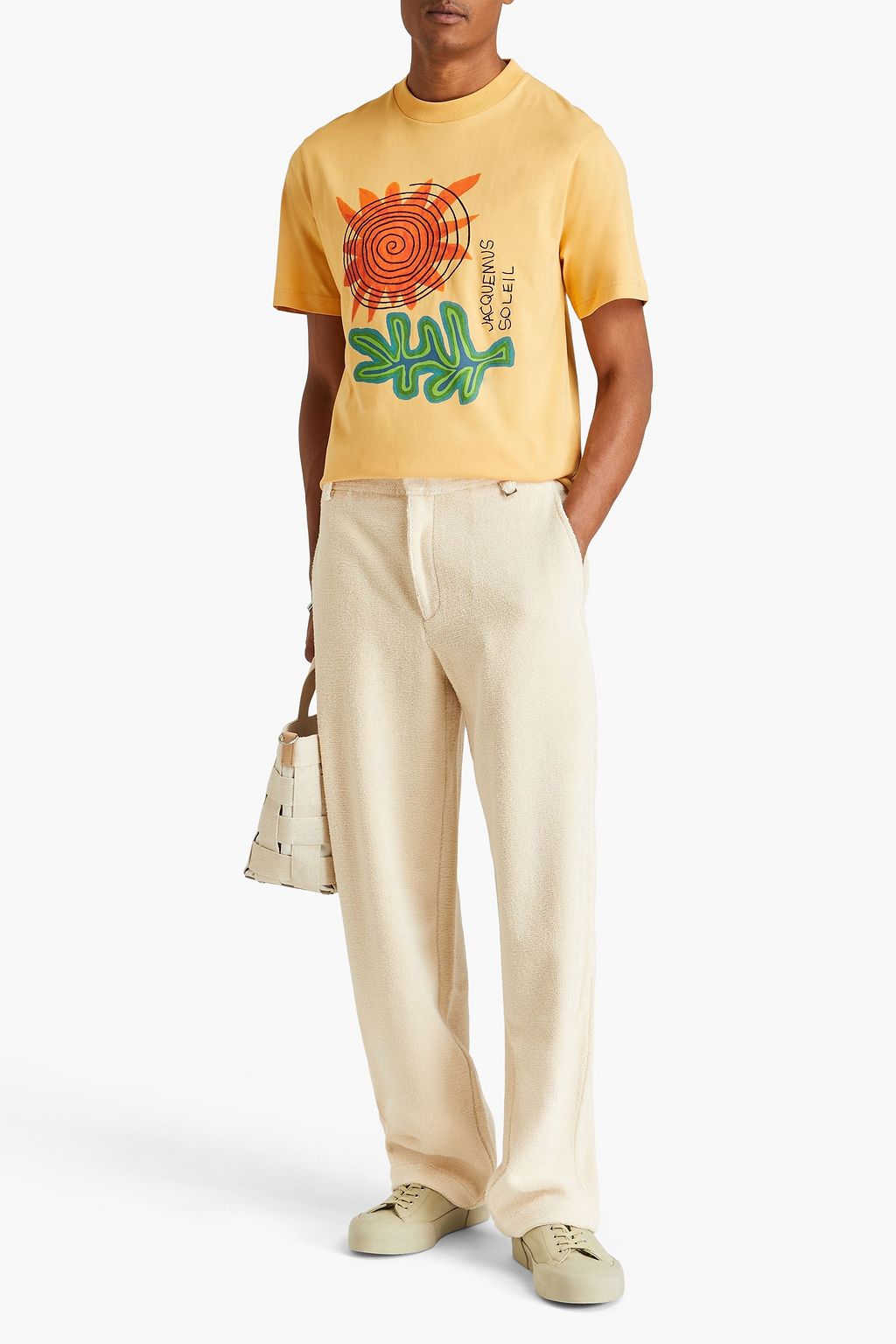 JACQUEMUS 코튼 테리 팬츠