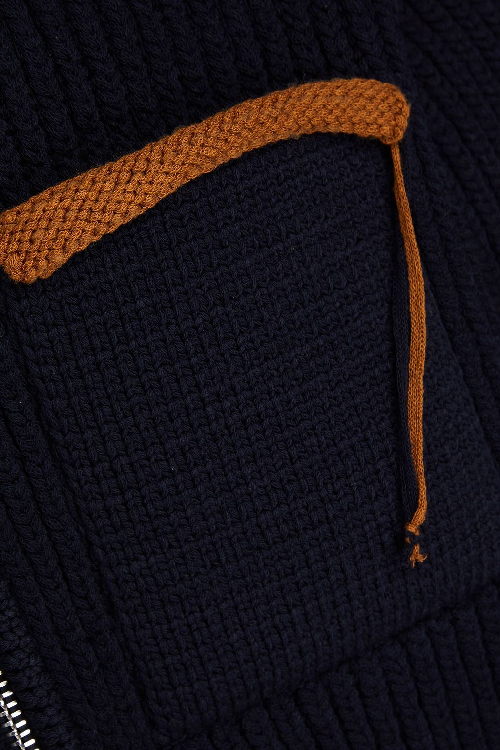 JACQUEMUS 리브 니트 집업 스웨터