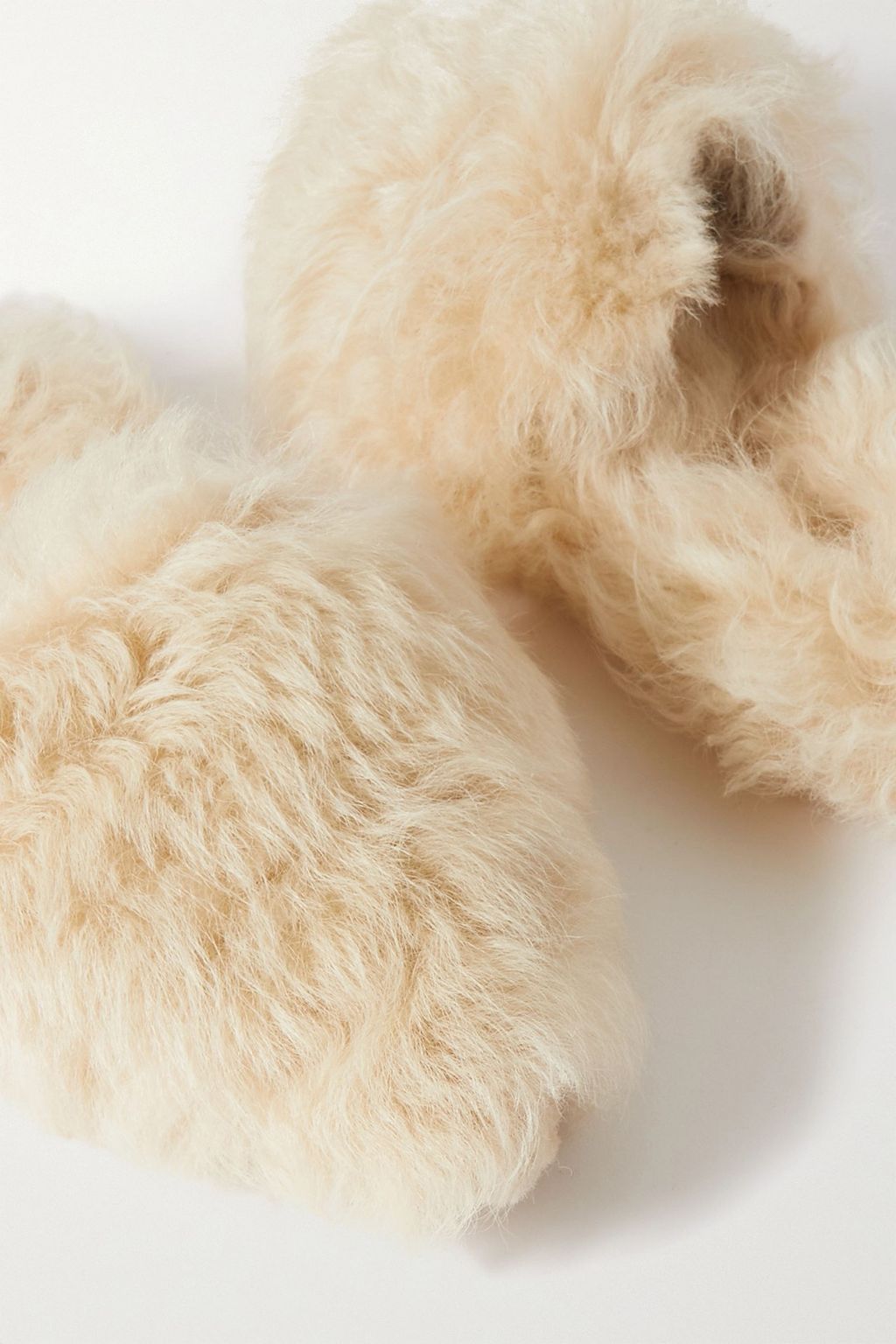 OLIVIA VON HALLE Contessa merino wool slippers