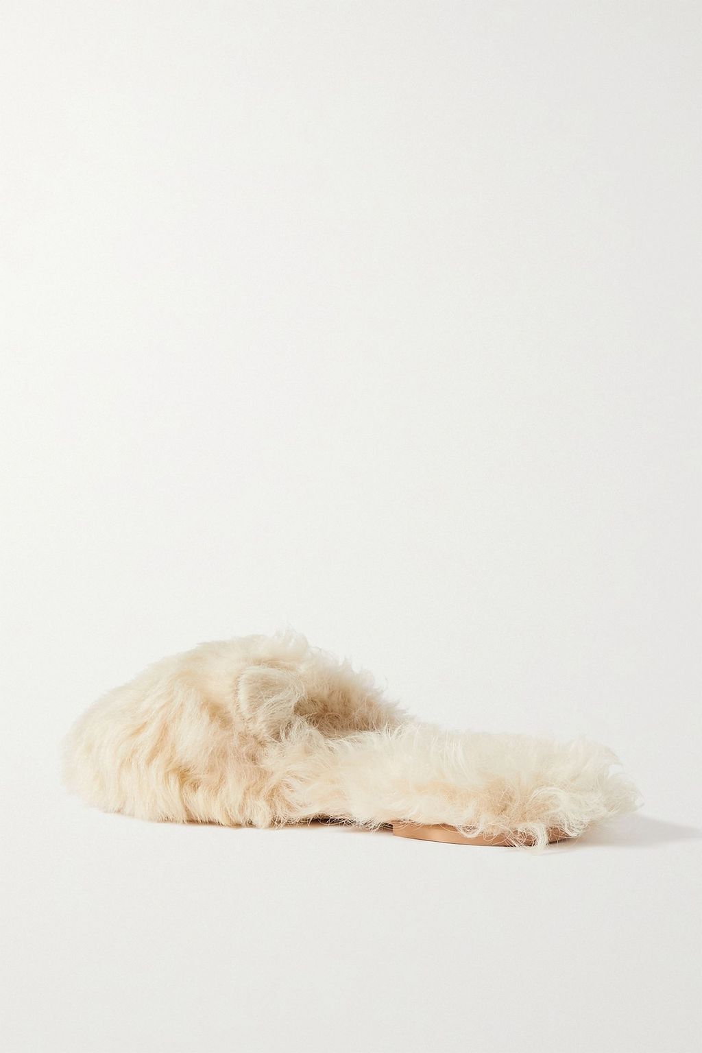 OLIVIA VON HALLE Contessa merino wool slippers