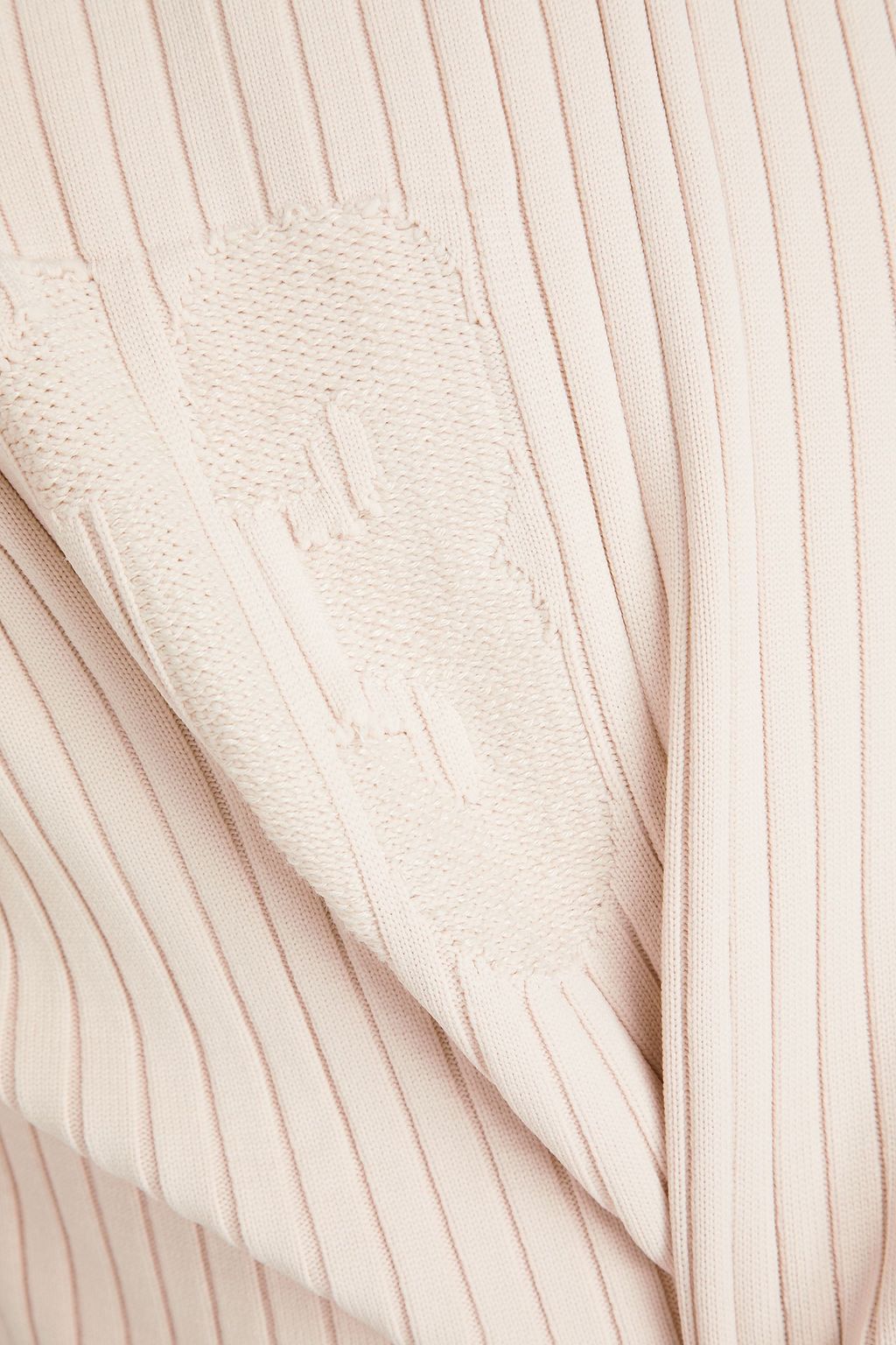 JACQUEMUS 리브 자카드 니트 폴로 셔츠