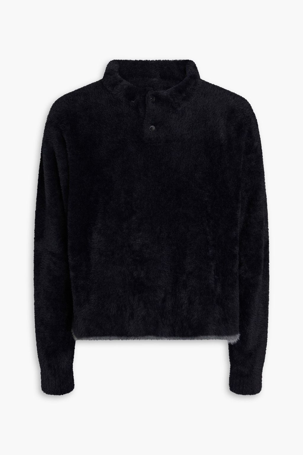 Black polo sweater clearance