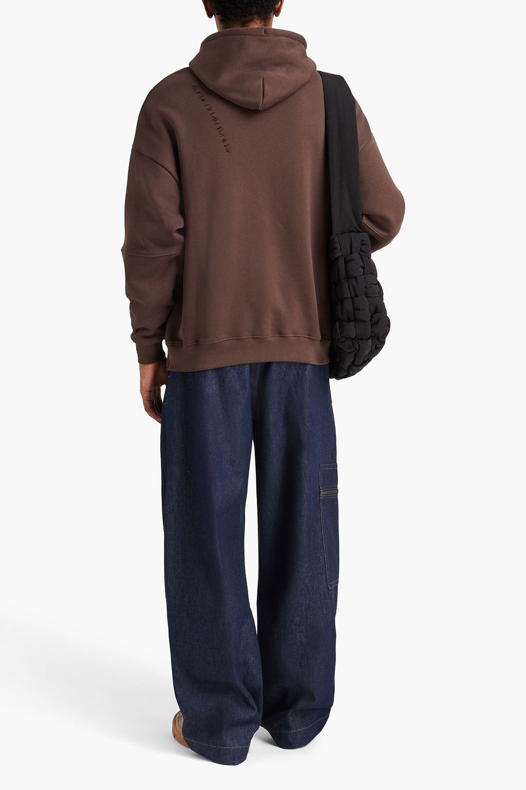 JACQUEMUS كنزة هودي من قطن صوف ناعم