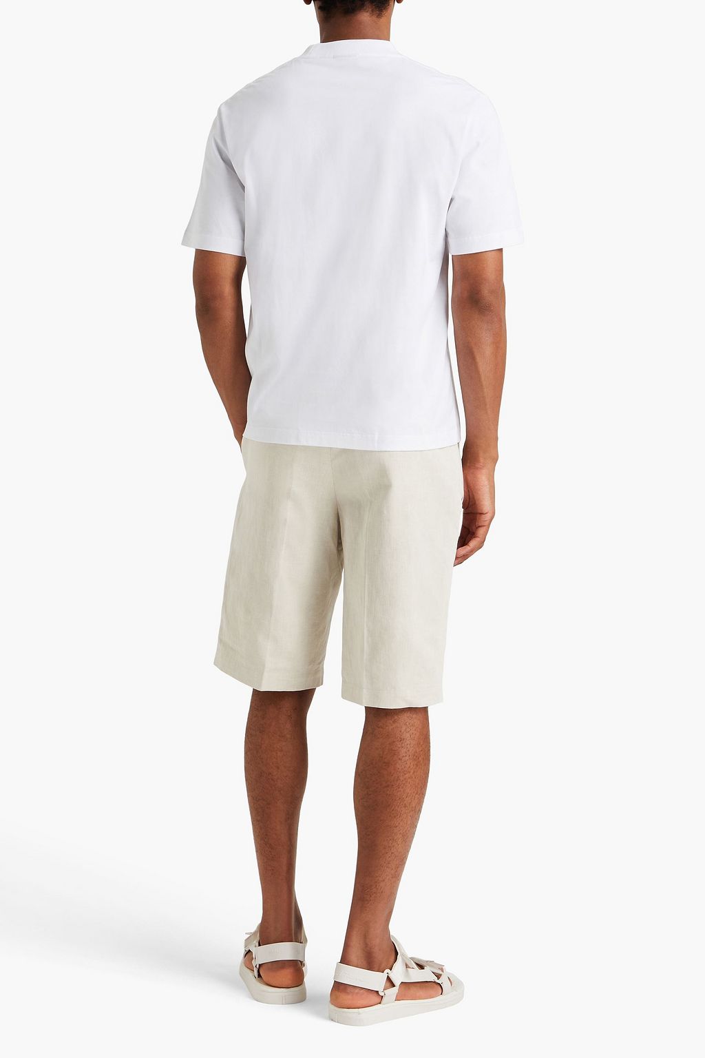 JACQUEMUS Soalheiro embroidered printed cotton-jersey T-shirt