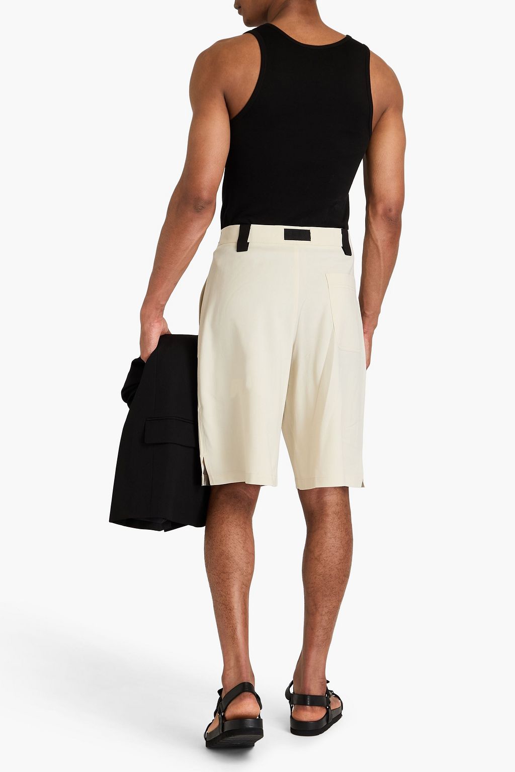 JACQUEMUS شورت Meio من التويل مزود بحزام